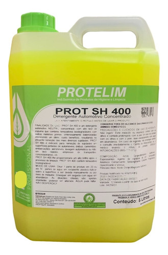 Detergente Automotivo Concentrado Prot Sh400 Protelim 5 Lt