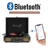 Tocadiscos De Vinilo Maleta Bluetooth De 3 Velocidades Tocad