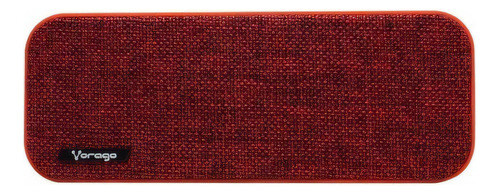 Bocina Portatil Recargable Vorago Bsp-150 Bluetooth 3.5mm /v Color Rojo