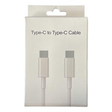 Cable De Carga Rapida Y Datos Para iPhone 15 Usb-c A Usb-c