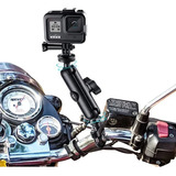 Soporte Manillar De Moto Con Rot. 360 Para Gopro 10/9/8/max