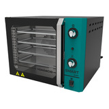 Forno De Bancada Elétrico Venâncio Industrial Fcsb4e 55l Preto/azul-turquesa 220v