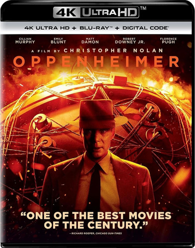 4k Ultra Hd + Blu-ray Oppenheimer / De Christopher Nolan