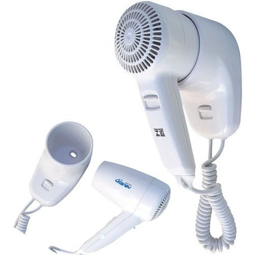 Secador De Cabelo Parede 1500w Turbo C/ Suporte Hotel Motel