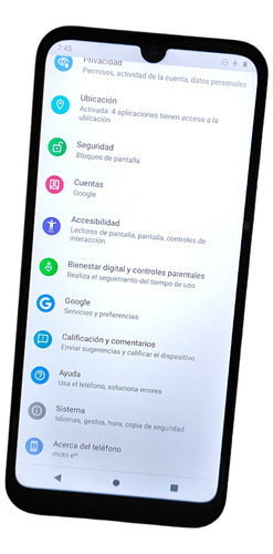 Display Touch Con Marco Motorola Moto E6i Xt2053-5 Original