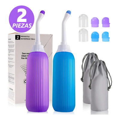 Bidet Bidé Portátil Mano Portátil 500ml Limpieza Íntima Rociador Bidé Inodoro 2pcs Azul+Violeta Kekoy | MercadoLibre