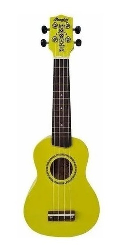 Ukulele Soprano Memphis Tagima Honu Neon Yellow Ny #600