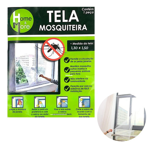 Tela Mosquiteira Removivel Pronta Para Colocar Na Janela