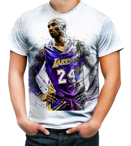 Camiseta Camisa Kobe Bryant Basquete Nba 24 Lakers King Hd 3