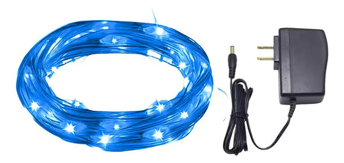 Luces Alambre Cobre Enchufe Exterior Hadas Micro Led 10 Mts