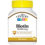 Biotina Premium Cabello Uñas 10,000mcg 120 Caps Eg B7