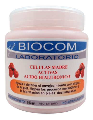 Celulas Madre Activa Crema A.hialuronico X 250cc Biocom