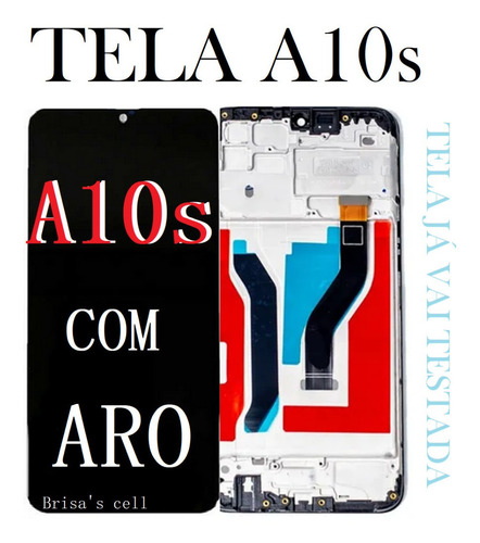 Tela Frontal Original A10s C/aro Chassi Capinha+pelicula 3d