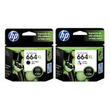 Cartucho Hp 664xl Negro + Color Original 2675 2135 3635 3775