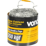 Arame Farpado Rolo 250m Zincado 250 Kgf