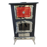 Chimenea A Leña Lch11 Puerta De Vidrio, Horno Y Cromos Lch11