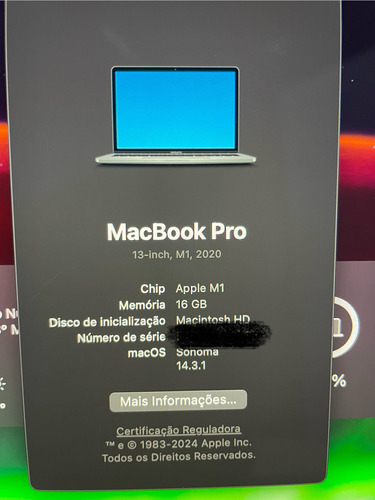 Macbook Pro M1 | 16gb Ram | 1tb Ssd | Touchbar