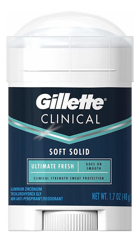Gillette Desodorante Antitranspirante Clínico, Ultimate Fres