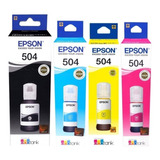 Tinta Epson T504 Original Packx4botellas L,4150/4160/6161