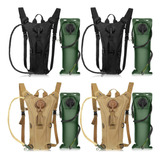 4 Pcs Hydration Backpack With 3 Liter Bladder Military Adjus