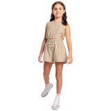 Conjunto Feminino Cropped+short Infantil Juvenil Verão 3216