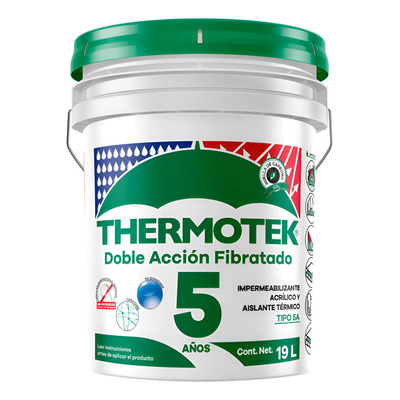 Thermotek 5 Años Impermeabilizante Fibratado 19 L. | Envío gratis