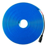 10 Pack Tira Neon 5m 12v Con Adaptador 110v Elige Color Mg Luz Azul