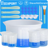 Teexpert Kit De Herramientas De Tazas Medidoras De Resina De