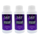 Kit 3 Removedor De Esmalte Em Gel Acrigel Profissional 100ml