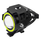 Mini Faro Auxiliar Moto Cree Led U7 Ojo Angel Lupa Blanco