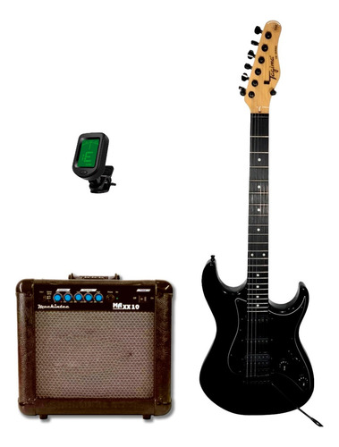 Guitarra Tagima Tg-520 Tg 520 Bk Kit Com Amp E Afinador