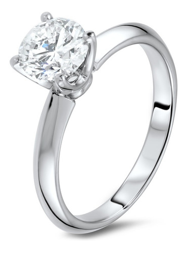 Anillo Compromiso Diamante Certificado Gia 0.37 Ct F Si2 Gd