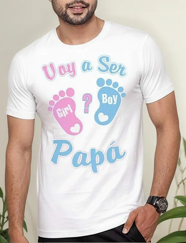 Playeras Camisetas Voy A Ser Papa Mama Baby Shower T Tallas  | Envío gratis