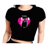 Blusa Tipo Crop Top Gym