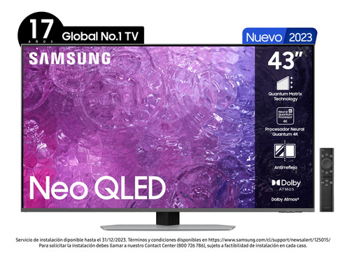 Smart Tv Samsung Neo Qled 4k 43'' Qn90c 2023