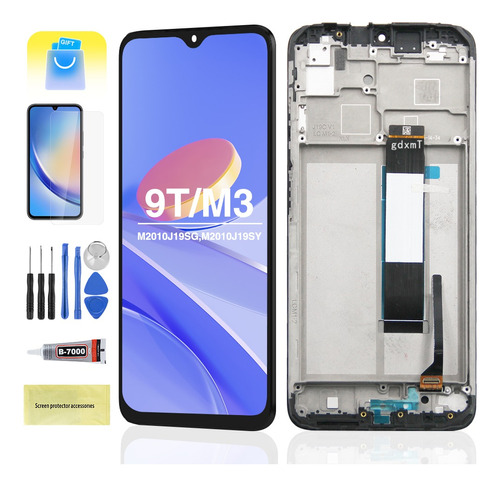 Pantalla Táctil Lcd Para Xiaomi Redmi 9t Con Marco Original