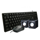 Teclado + Mouse +caixa De Som Brazilpc Original Kit Completo