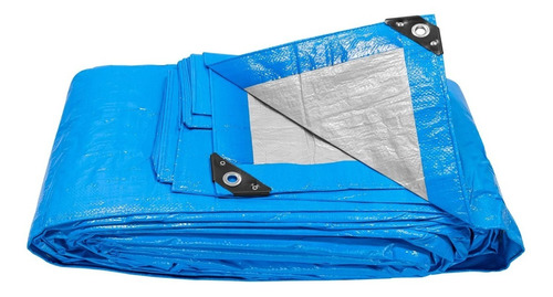 Lona Uso Rudo 7 X 10 M, Azul, Impermeable Proteccion 23786