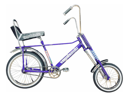 Bicicleta Vagabundo R20-16 Morada Llantas Cara Blanca