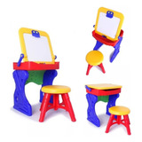 Escritorio Tablero Mesa Infantil Niño Con Silla Butaco