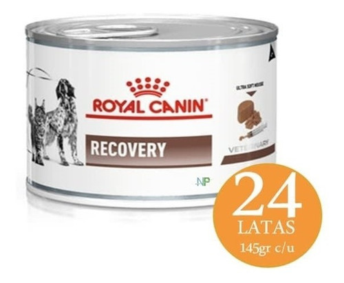 24 X Latas Royal Canin Recovery Perros Y Gatos 145gr. Np