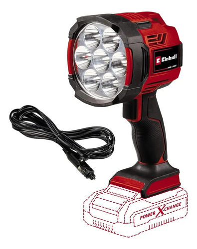 Linterna Inalámbrica 18 V| 2500 Lm|7leds Einhell