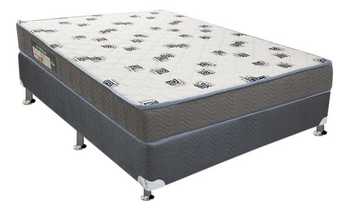 Cama Box Casal: Colchão D33 Ortobom Light+base Crc Suede Cin