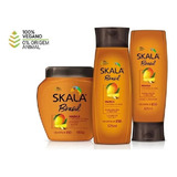 Kit Skala Shampoo, Creme E Condicionador - Linha Manga