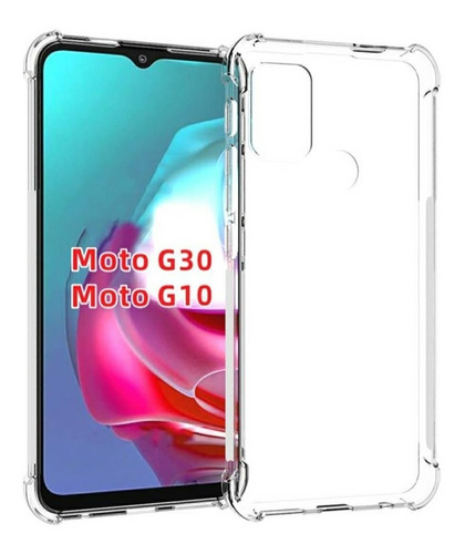 Funda Anti Golpe Para Transparente Motorola Moto G10 G30