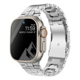 T Correa De Metal Titanio Para Apple Watch Ultra 9 8 7 Se 6