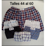 Calzoncillo Hombre Boxer Tela Camisa Talles Grandes 56 58 60