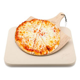 Piedra Para Pizza Hans Grill, Rectangular, 38x30cm, + Tabla