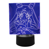 Sailor Moon 3d Lámpara De Luz Fordecor Anime Personajes Lámp