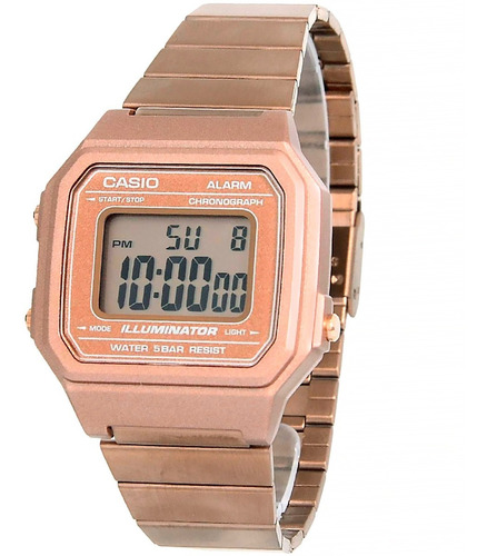 Relógio Casio Feminino Vintage B650wc 5adf Rose Digital Off